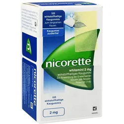 Nicorette Kaugummi 2 mg whitemint - Reimport 105 St