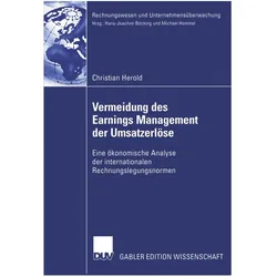 Vermeidung des Earnings Management der Umsatzerlöse, Fachbücher von Christian Herold