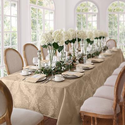 Threadmade Barcelona Damask Elegant Fabric Tablecloth