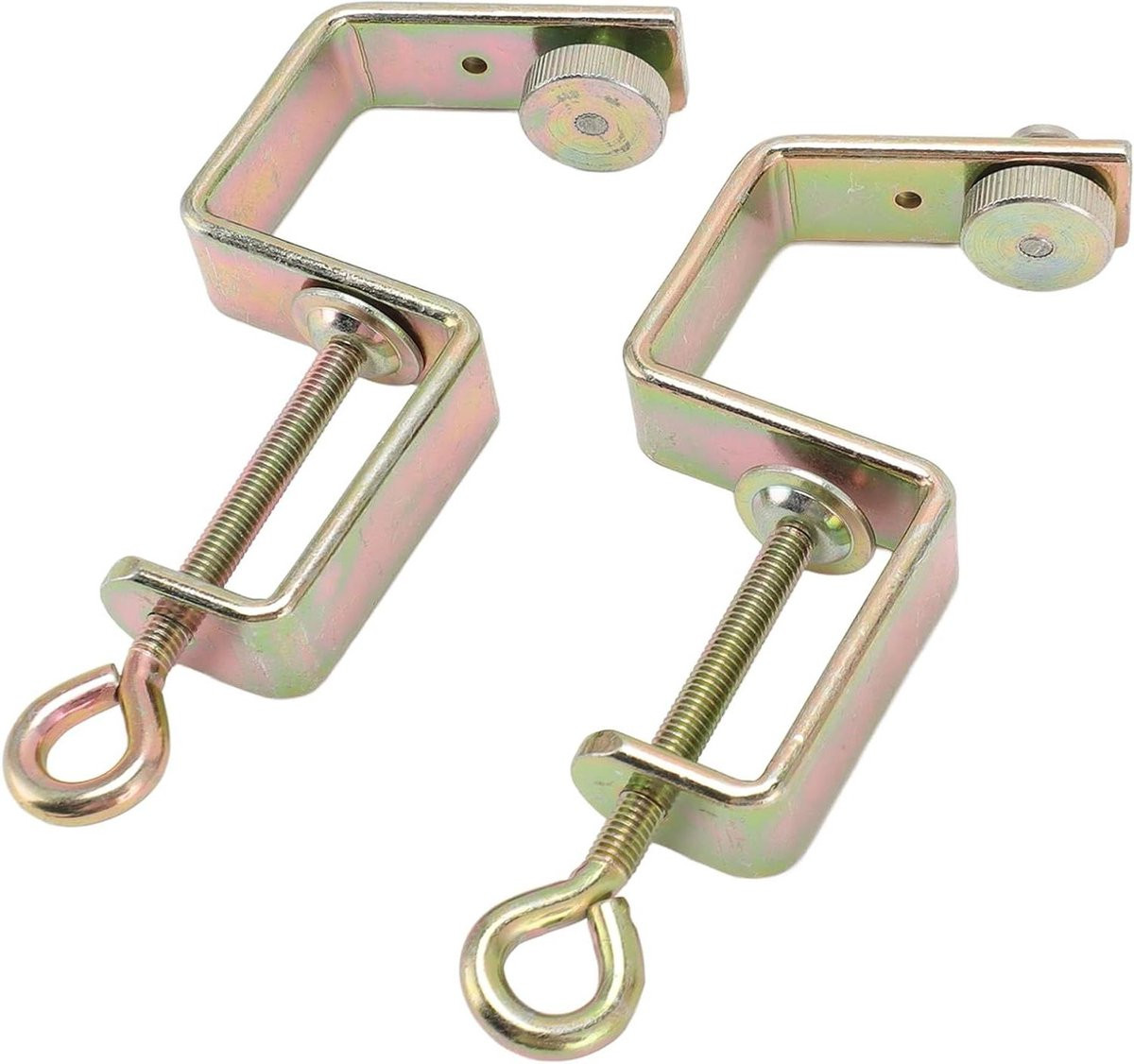Zwarte Metalen Breimachinetangen voor het Stabiliseren van de Breimachine - B/D/H: 13,7 x 5 cm