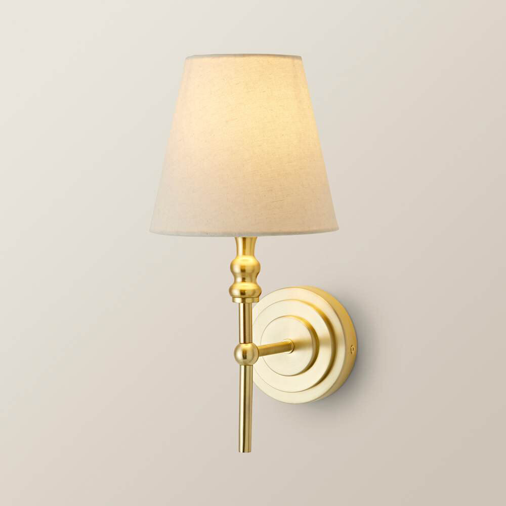 Fairmont Park Armed Sconce Brushed Gold 38.5cm H X 21.5cm W X 18cm D