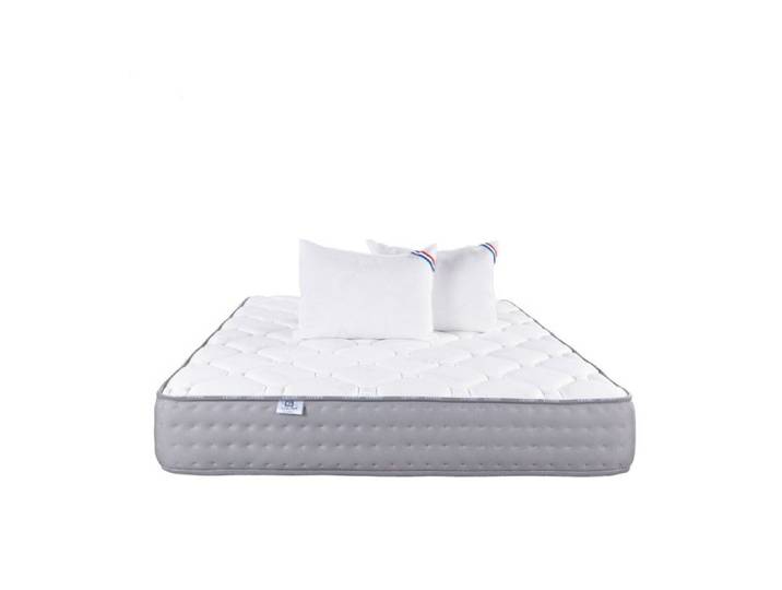 Matelas 140x200 cm Zen 20 cm mémoire de forme ferme face été/hiver + 2 oreillers
