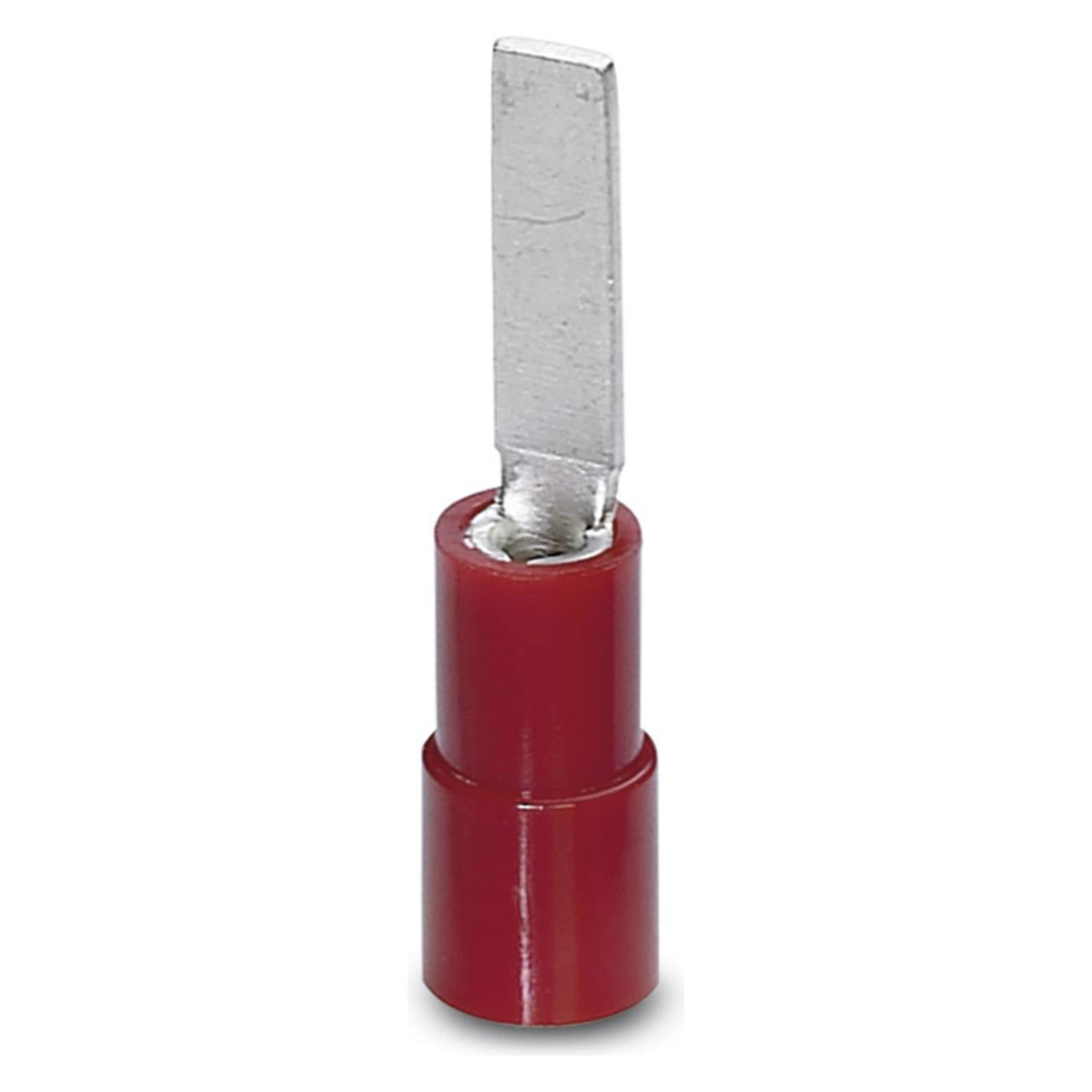Phoenix Contact Stiftkabelschuh flache Ausführung 0.5 mm² 1.5 mm² Teilisoliert Rot 3240531 100 St. (3240531)
