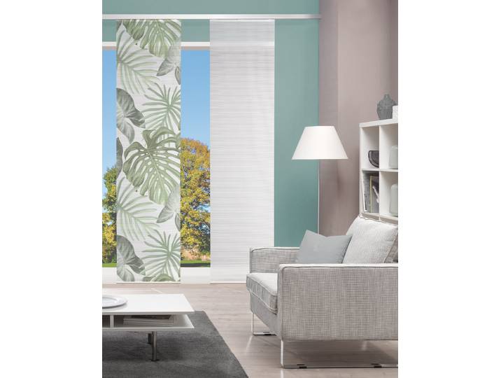 Panneau japonais Sanja 60 x 260 x 1cm Vert/Vert 1 set