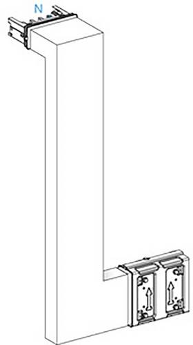 Schneider Electric KSA250DMBL41A KSA Mehrfachrichtungsänderung, 250A, aufwärts rechts Kleinverteilerzubehör 1St.