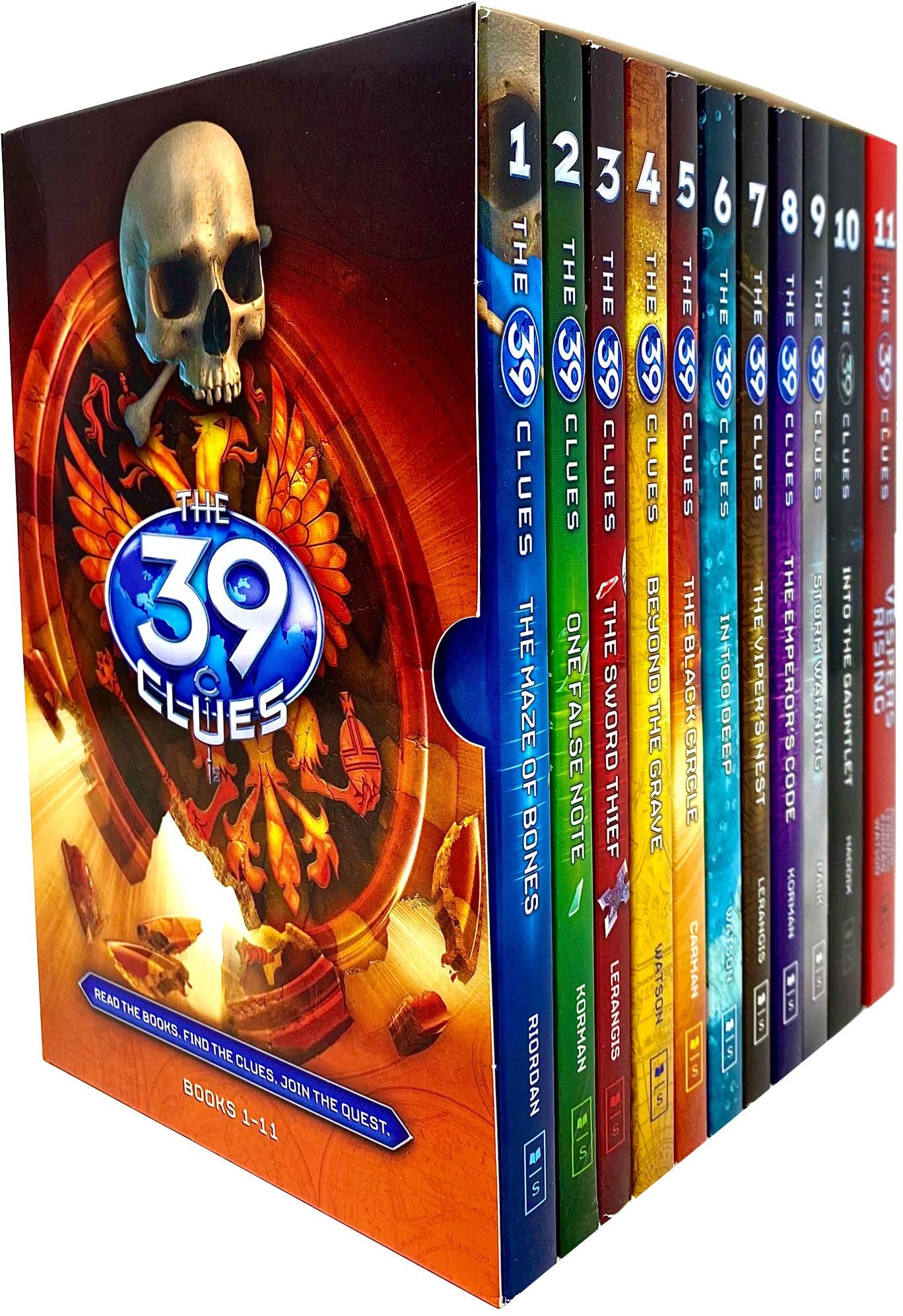 Scholastic The 39 Clues Series 11 Books Collection Set by Rick Riordan & Others - Paperback - Ages 9-12 - Complete Adventure Mystery Series Box Set