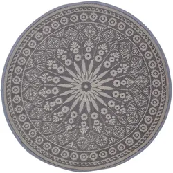 OUTDOORTEPPICH Mandala-Muster rund 170 cm