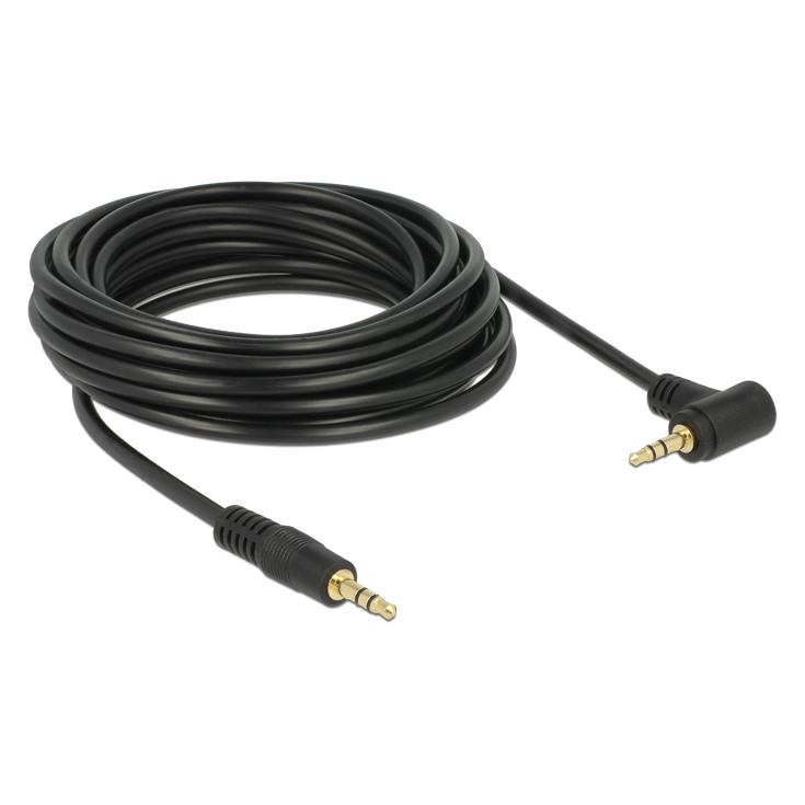 Delock Klinkenkabel 3 Pin Stecker > Stecker (5 m, AUX Kabel) (83760)