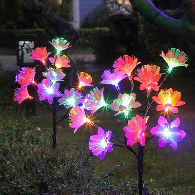Led simulation blume solar 8 modi rasen licht kamelie blume licht im freien wasserdichte garten licht villa park hof rasen gehweg landschaft dekoration 1/2 stücke