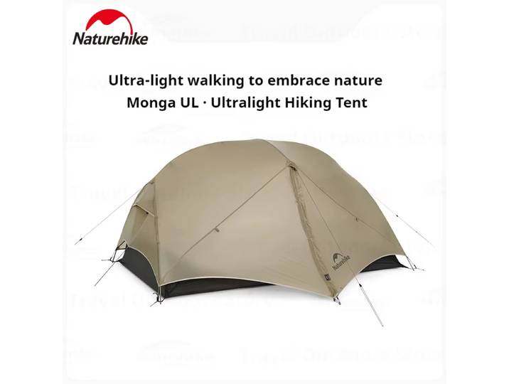 Tente de camping Naturehike New Mongar UL pour 1 à 2 personnes, en nylon 15D, 3 saisons, imperméable, ultralégère, portable, avec tapis