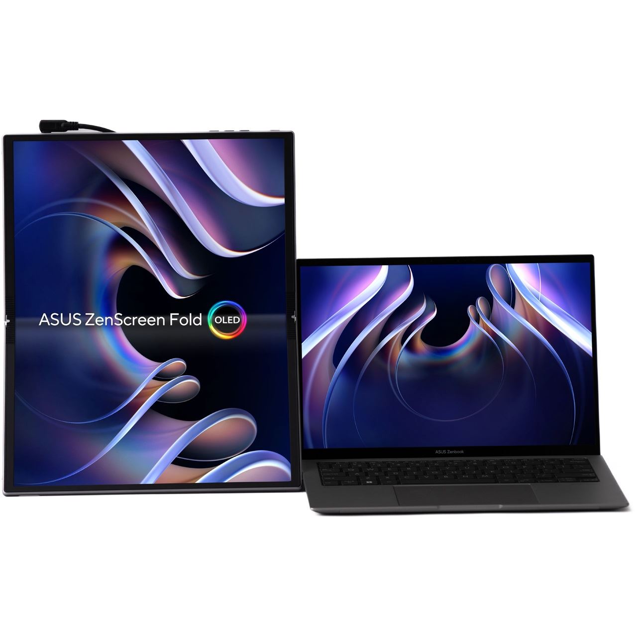 17.3" (43,94cm) Asus ZenScreen Fold MQ17QH grau 2x 2560x1920 1xMini HDMI / 2x Thunderbolt 2 / 2xUSB-C 3.0 mit DisplayPort 1.2