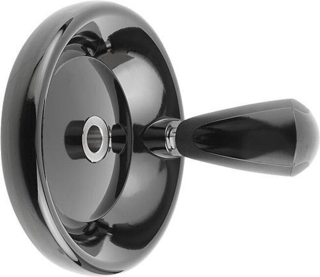 KIPP Volant à disque Gr. 1 Ø100 Forme E Duroplast avec trou de centrage Ø10H8 (K0164.1100X10)