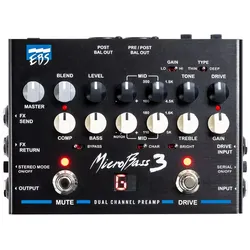 EBS MicroBass III Dual Channel Preamp - Effektgerät E-Bass