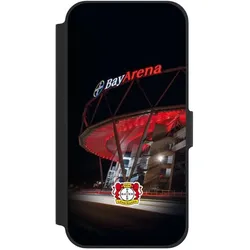 Nivocase Klapphülle für Apple iPhone 12 Handyhülle aus Kunst Leder NIVOflip schwarz Bayer 04 Leverkusen (Apple iPhone 12), Smartphone Hülle, Schwarz