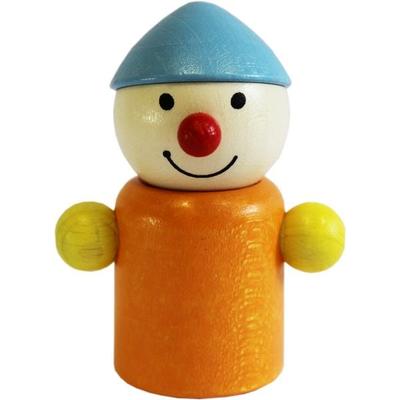 Pfingstweid - Wicht Moni orange/blau aus Buche, Holz Figur