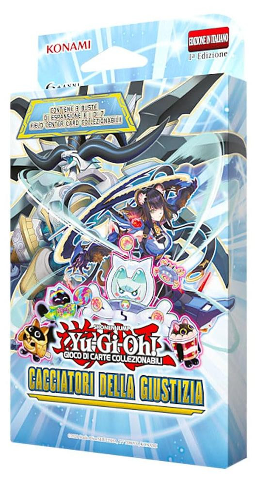 Konami YU-GI-OH! TCG Jäger der Justiz 3 booster packs Italiaans