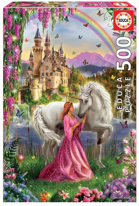 Puzzle 500 pcs Fée et licorne - Educa