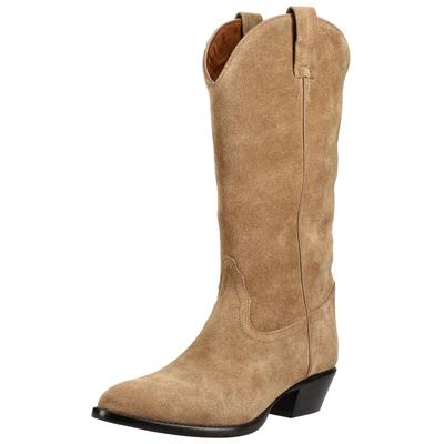 Bikerboots JEFFREY CAMPBELL "Jeffrey Campbell Stiefel Leder", Damen, Gr. 39, beige (hellbraun), Leder, Schuhe Bikerboots