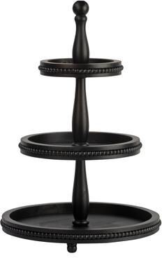 Tripar Round Tiered Wooden Beaded Stand