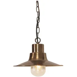 Elstead Lighting, Gartenbeleuchtung, Sheldon Aussen-Hängeleuchte E27 Gealtertes Messing IP44 (E27, IP44)
