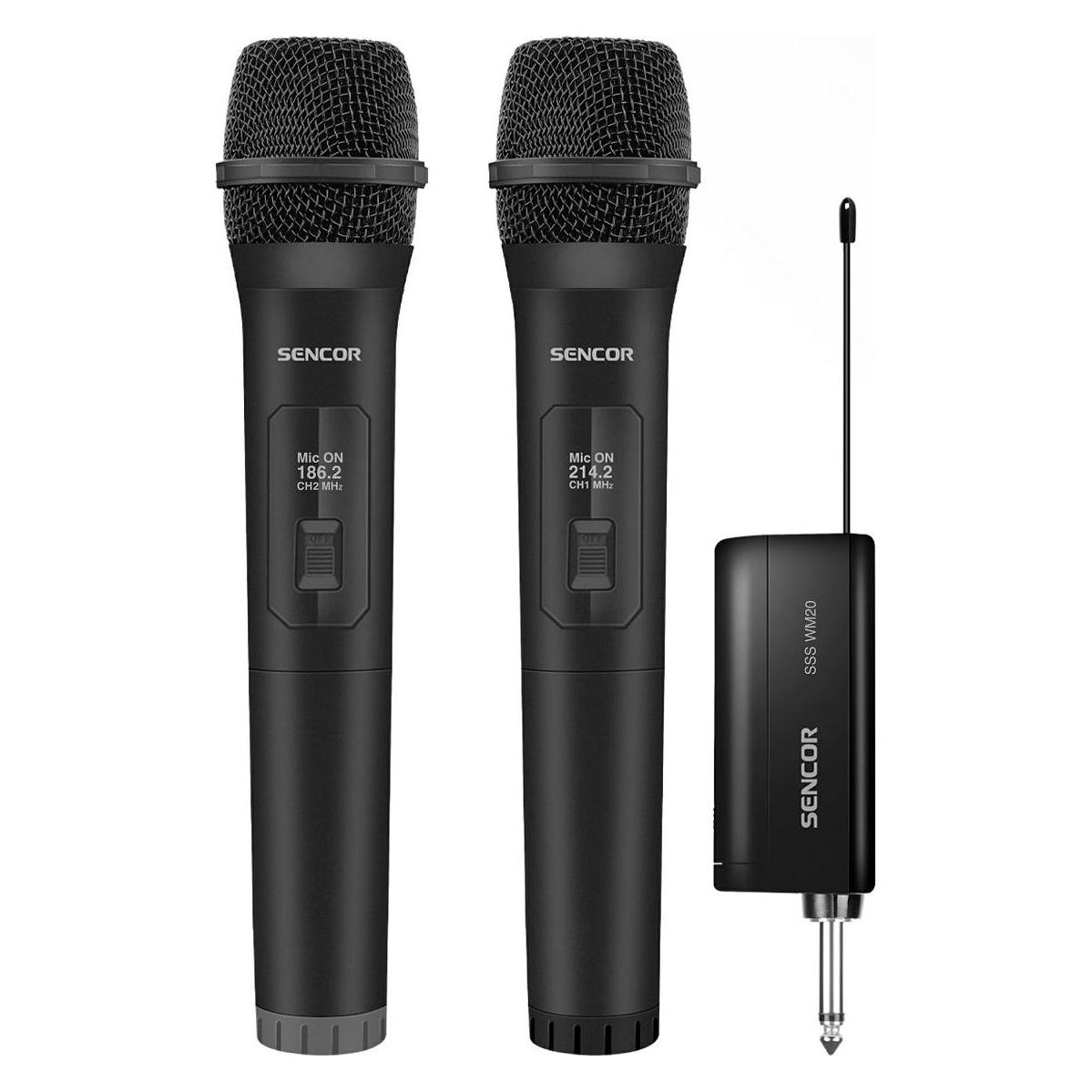 Sencor SSSWM20 set of two wireless microphones (8590669377817)