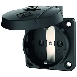 MENNEKES Schuko-Anbau-Steckdose 16A,2p+E,230V,sw 11032