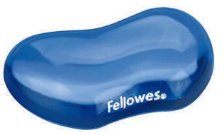 Fellowes Handballenauflage Crystals Gel blau 91177-72