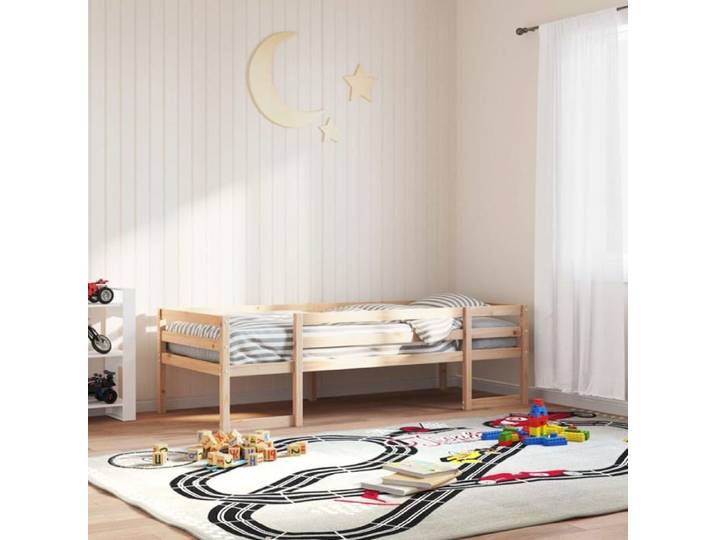 SALE 2025 Structure/Cadre de lit pour enfants - Lit 1 personne - 75x190 cm pin massif 18.9 Kg 4653