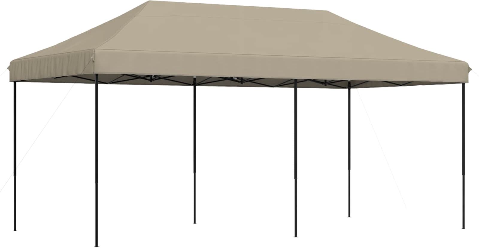 vidaXL Tente de fête 292 x 580 x 315 cm Taupe Tissu Oxford