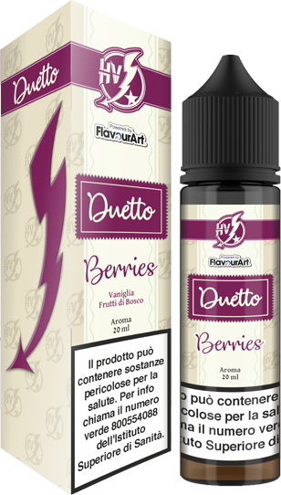 Flavourart Duetto Berries Liquido Shot 20ml Frutti Di Bosco Vaniglia