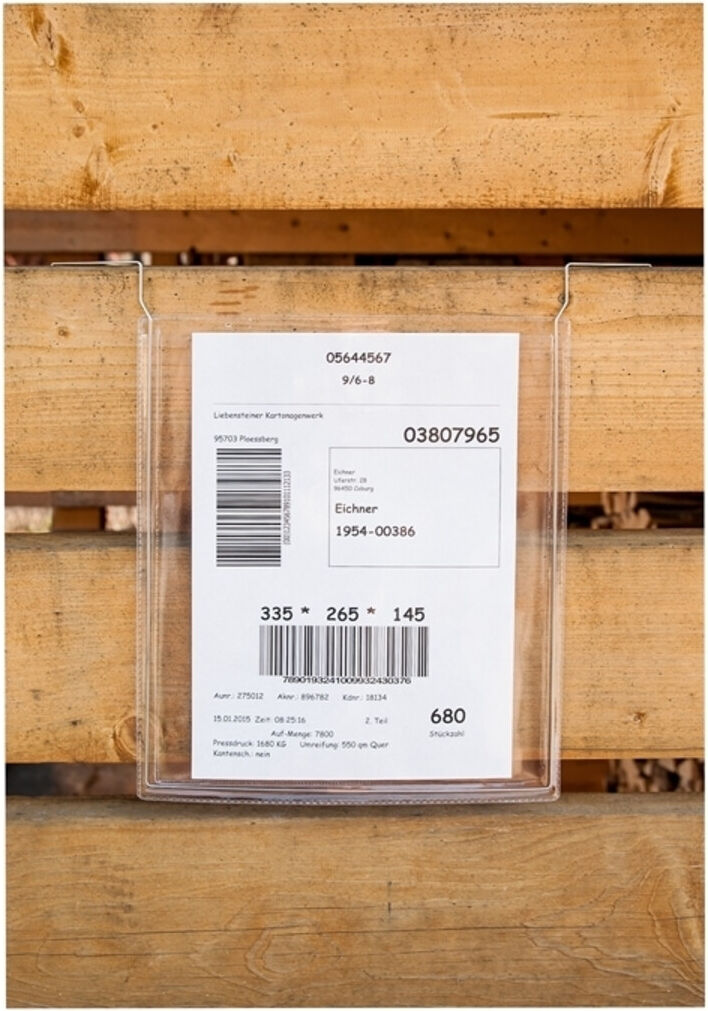 Eichner Drahtbügeltasche A4 quer + Klappe (9219-10009)