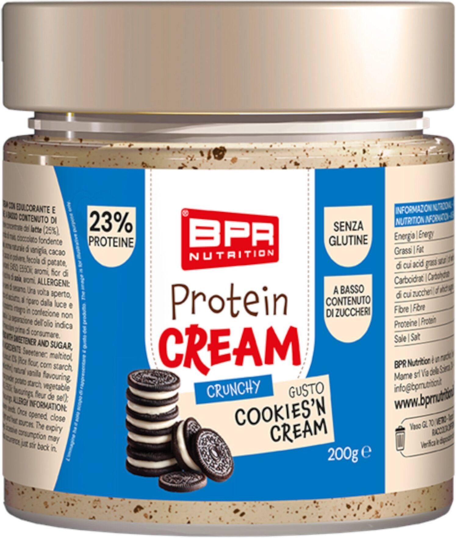 BPR NUTRITION Protein Cream Biscotto E Crema 200 G 
