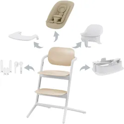 Cybex GOLD Bundle Treppenhochstuhl Lemo 2.0 5-in-1 Set, natur