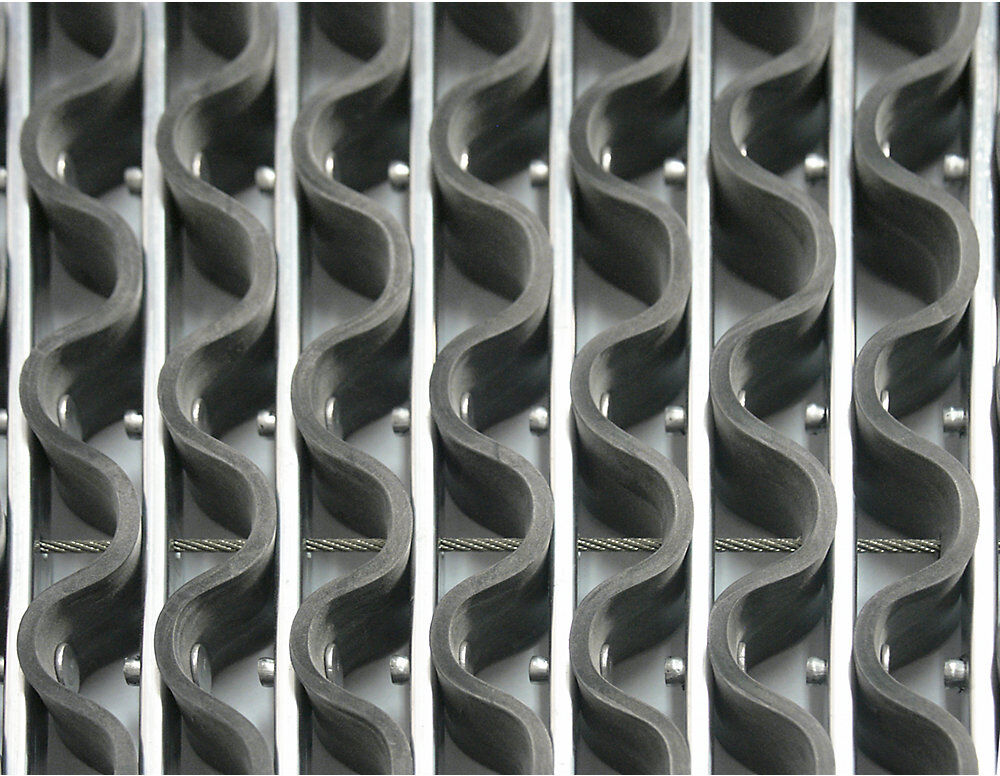 Alu-Schmutzfangsystem EAZYCARE WAVE, Gummi-Einlage, LxB 985 x 985 mm Miltex