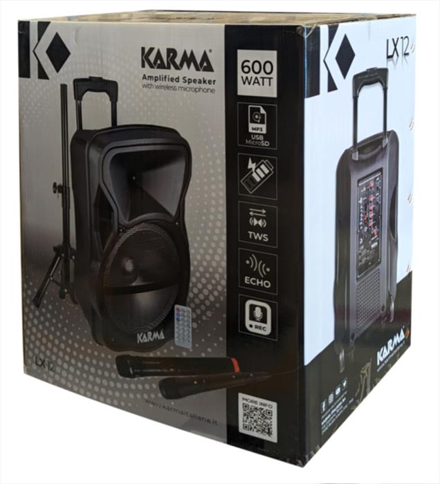 KARMA Diffusore Amplificato A Batterie Lx 12-nero