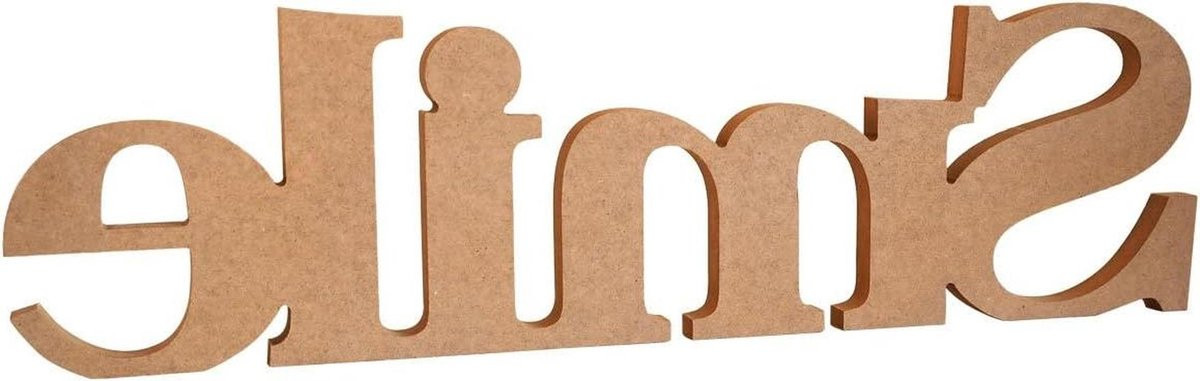Decoratief Houten Woord voor Huisdecoratie - 52 cm