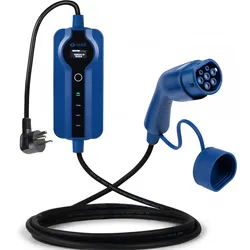 Voldt® Schuko Ladekabel Typ 2 | 8A - 16A | 3,7kW  + APP | 5 Meter