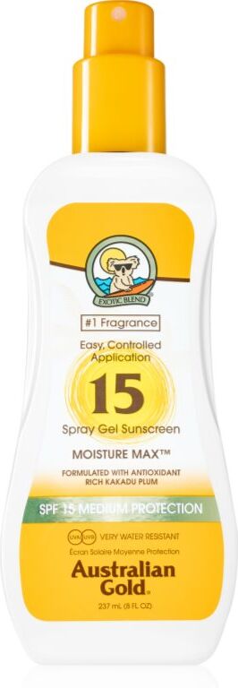Australian Gold Spray Gel Sunscreen spray protecteur anti-soleil SPF 15 237 ml