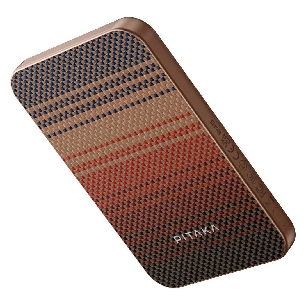 Pitaka Power bank Aramid Fiber Qi2 MagSafe sunset (5000 mAh, 20 W) (PIT000075)