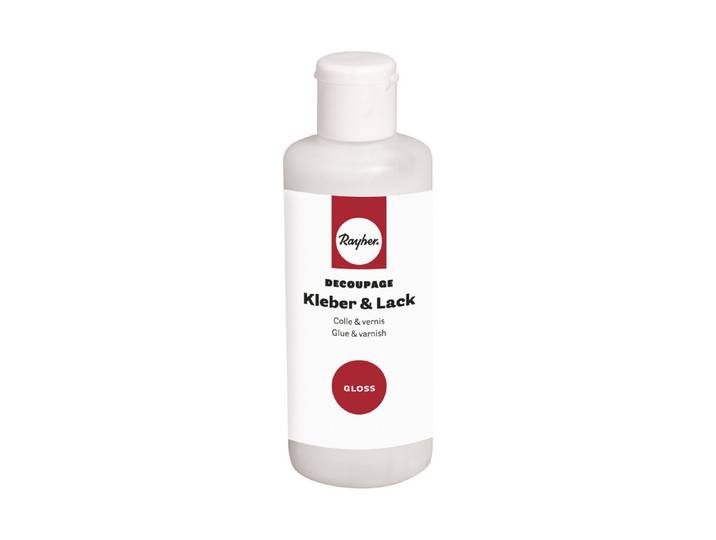 Decoupage Kleber&Lack gloss, Flasche 80ml