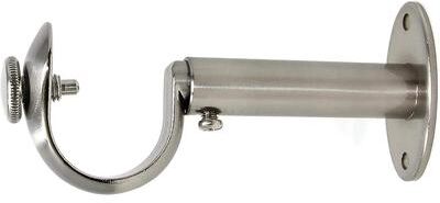Urbanest "Adjustable Solid Zinc Curtain Rod Bracket Wall Holder, Fits Up to 1 1/8"" or 1 1/4"" Rod"