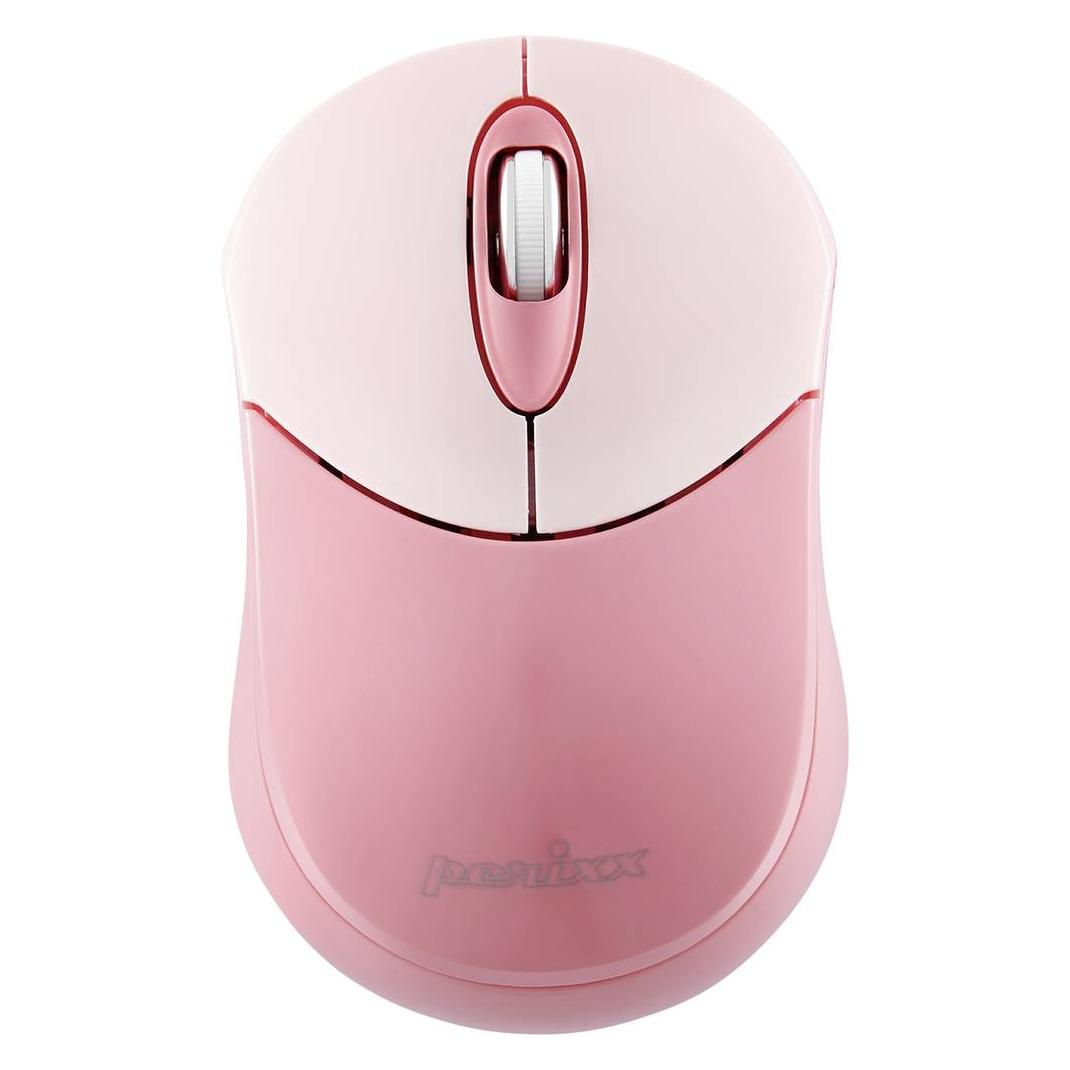 Perixx PERIMICE-802PK, Bluetooth-Maus für PC und Tablet, schnurlos, pink (Kabellos) (PERIMICE-802PK)