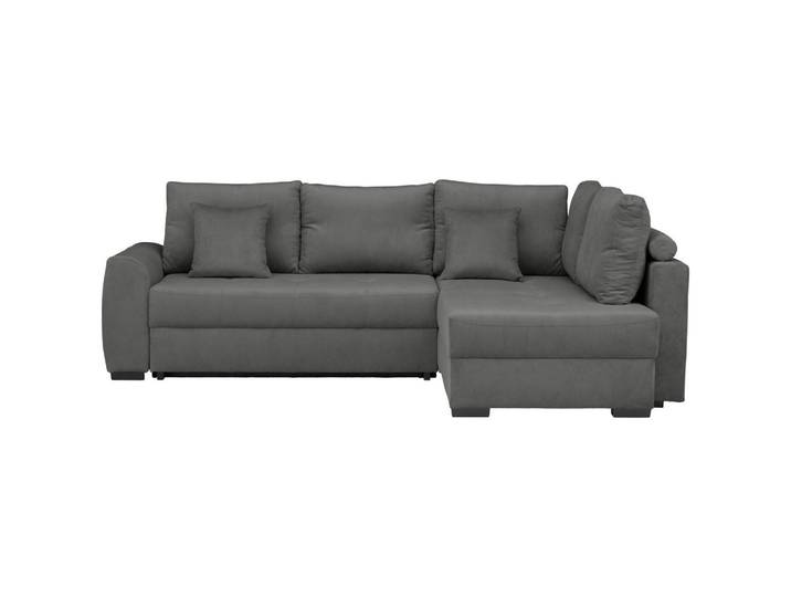 Stylife Ecksofa, Grau, Kunststoff, Füllung: Schaumstoffflocken, seitenverkehrt montierbar, L-Form, links montierbar, rechts montierbar, 265x182 cm, Hocker erhältlich, Rücken echt, Wohnzimmer, Sofas & Couches, Wohnlandschaften, Ecksofas