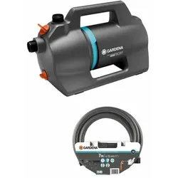 GARDENA Gartenpumpe 4100 Silent mit Saugschlauch