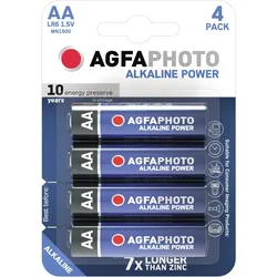 AgfaPhoto Batterie LR06 Mignon 110-802589 AA 1.5V 4 St./Pack.