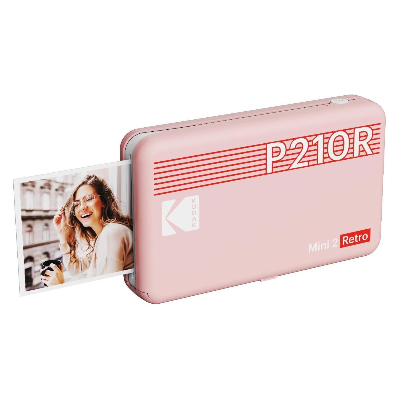 Kodak Mini 2 Retro mobile photo printer pink (Thermotransfer, Farbe) (P210RPIN)