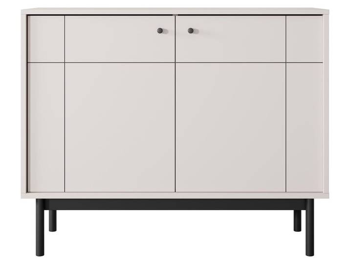 Selsey JAPANDIES - Buffet 3 portes Greige 104 cm