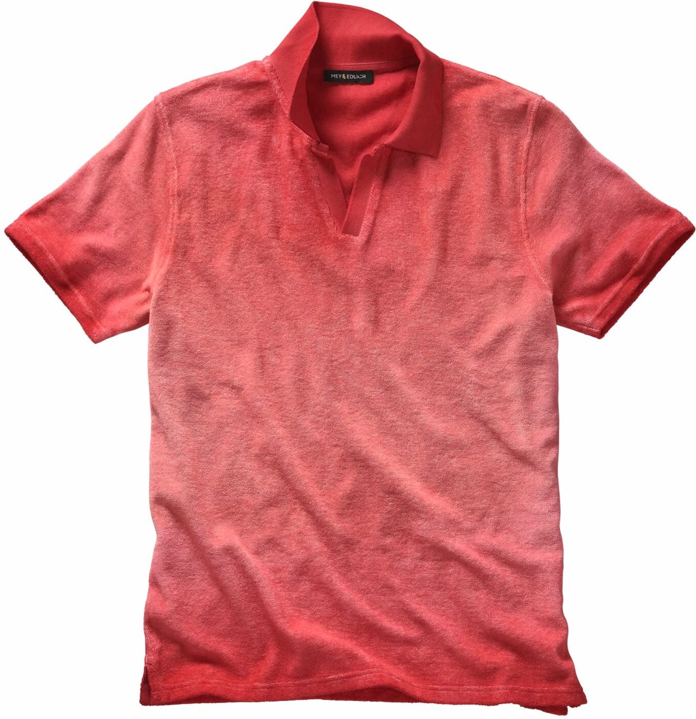 Mey & Edlich Frottee-Vintage-Polo Rot M