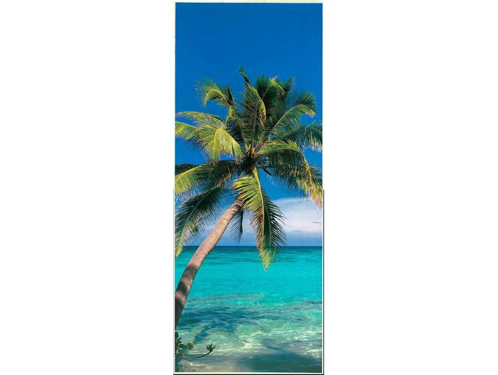 Fototapete PAPERMOON Palm Tree - Türtapete , bunt, B:0,9m L:2m, Vlies, Tapeten, Fototapete