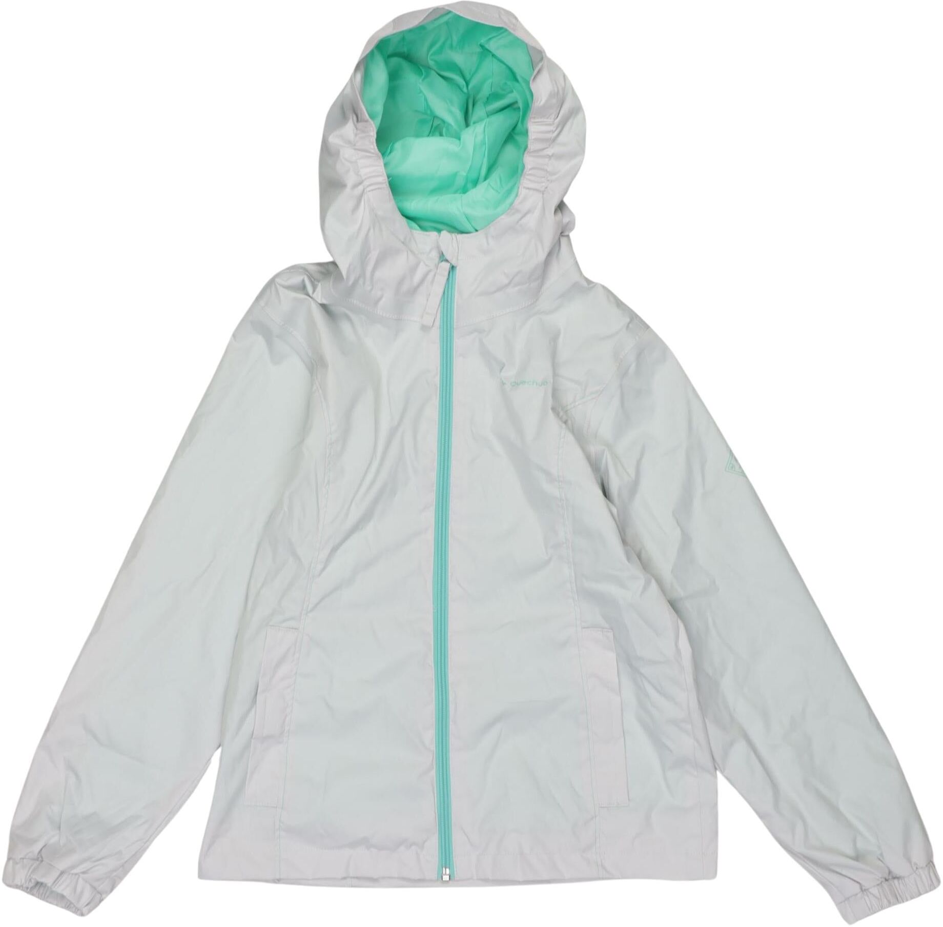 quechua Jungen Jacke oder Mantel, Hellgrün, Gr. EU 134/140, Synthetik - Second Hand